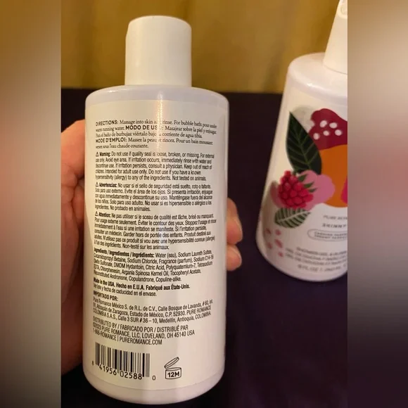 NEW PURE ROMANCE Set Of 2 Sweet Temptation Shower Gel Cranberry & Sandalwood 🥰 - Picture 5 of 6